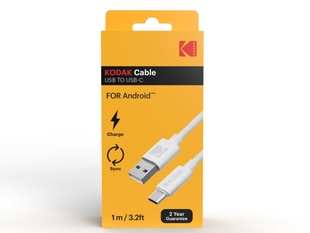 KODAK kabel USB &lt;-&gt; USB C, 1,5m, bílý